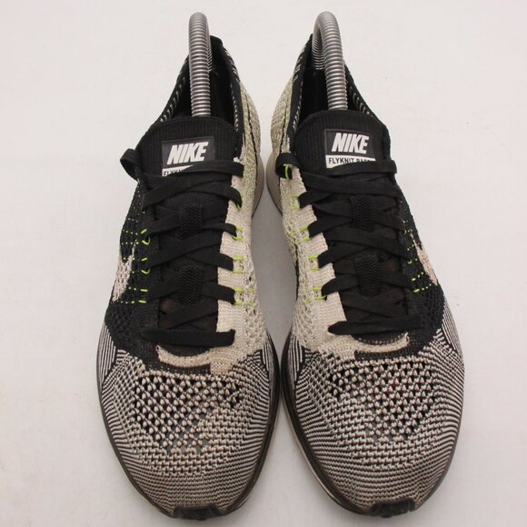 Nike Flyknit Racer Men's 6.5 Black Fabric Running Shoes Sneakers 526628-011 - Picture 2 of 9